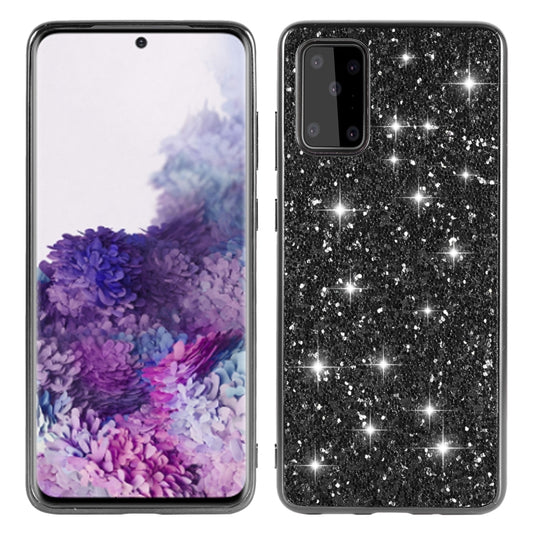 For Samsung Galaxy S20 FE Glitter Powder Shockproof TPU Protective Case(Black) - Samsung Accessories by buy2fix | Online Shopping UK | buy2fix