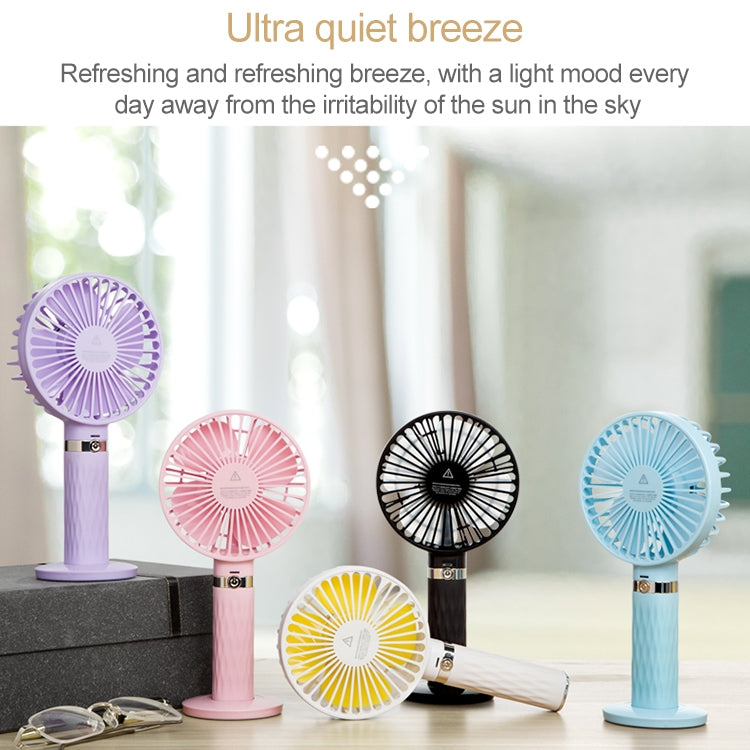 S8 Portable Mute Handheld Desktop Electric Fan, with 3 Speed Control (Purple) - Consumer Electronics by buy2fix | Online Shopping UK | buy2fix