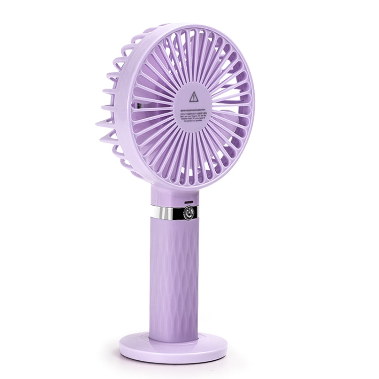 S8 Portable Mute Handheld Desktop Electric Fan, with 3 Speed Control (Purple) - Consumer Electronics by buy2fix | Online Shopping UK | buy2fix