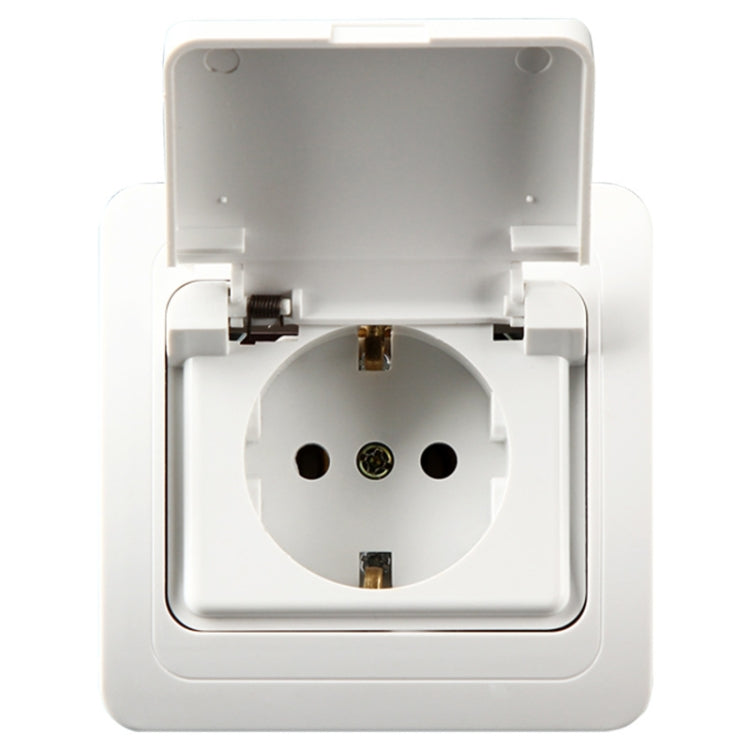 Ceramic Power Waterproof Socket with Cover, EU Plug - Consumer Electronics by buy2fix | Online Shopping UK | buy2fix