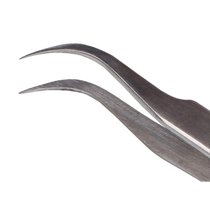 BEST BST-15L Brushed stainless steel tweezers - Tweezers by BEST | Online Shopping UK | buy2fix