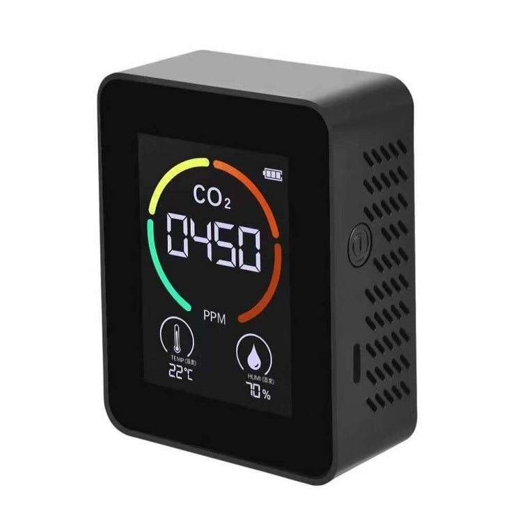 XY-T01 3 in 1 Temperature Humidity and CO2 Display Air Quality Detector, Infrared Sensor(Black) - Consumer Electronics by buy2fix | Online Shopping UK | buy2fix