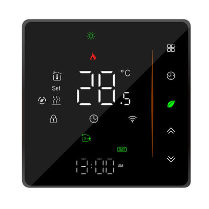 BHT-006GCLW 95-240V AC 5A Smart Home Heating Thermostat for EU Box, Control Boiler Heating with Only Internal Sensor, WiFi (Black) - Consumer Electronics by buy2fix | Online Shopping UK | buy2fix