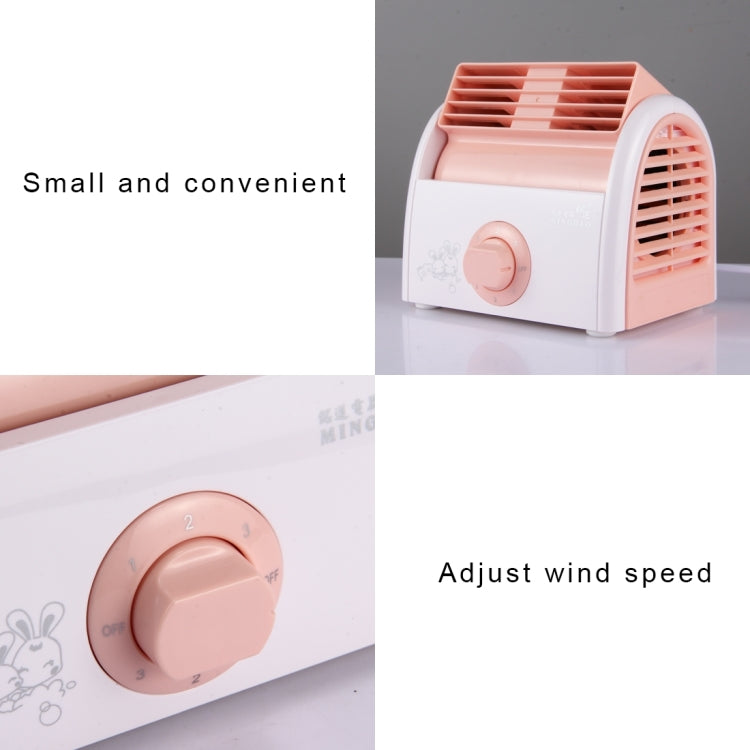 30W Turbine No Blade Mini Desktop Mute Fan for Dormitory / Bedroom / Living Room / Office, 3 Kinds Speed Mode, AC 220V(Pink) - Consumer Electronics by buy2fix | Online Shopping UK | buy2fix