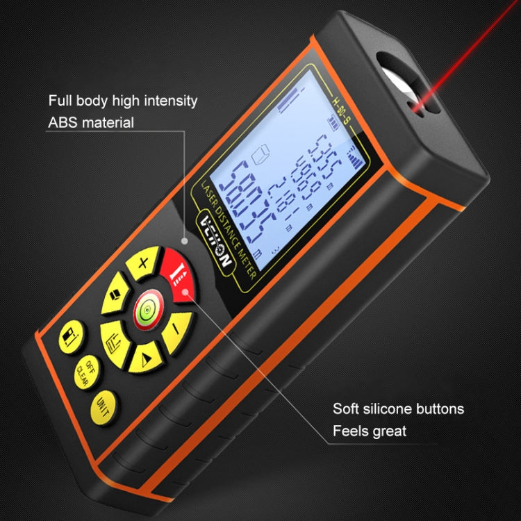 VCHON 80m Handheld Rechargeable Voice Laser Rangefinder High Precision Infrared Room Measuring Instrument Electronic Laser Ruler - Consumer Electronics by buy2fix | Online Shopping UK | buy2fix