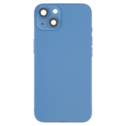 For iPhone 13 Battery Back Cover with Side Keys & Card Tray & Power + Volume Flex Cable & Wireless Charging Module(Blue) - Repair & Spare Parts by buy2fix | Online Shopping UK | buy2fix