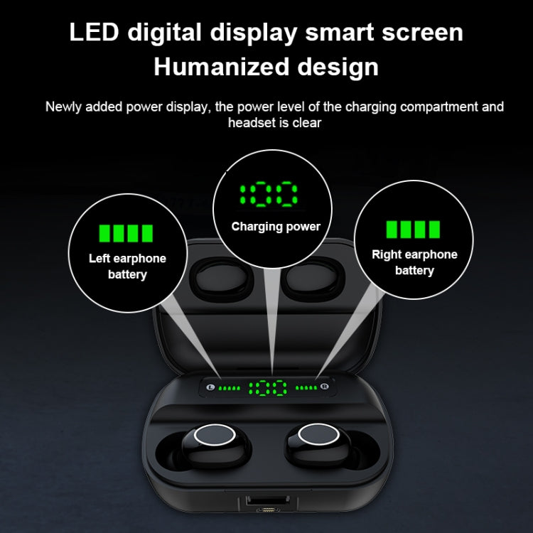 S11 TWS Touch Bluetooth Earphone with Magnetic Charging Box, Support Three-screen LED Power Display - TWS Earphone by buy2fix | Online Shopping UK | buy2fix