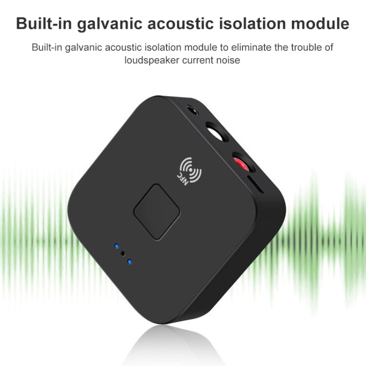 B11 Bluetooth 5.0 Receiver AUX NFC to 2 x RCA Audio Adapter - Apple Accessories by buy2fix | Online Shopping UK | buy2fix