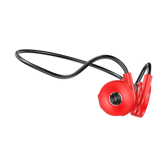 M-1 Back-mounted Touch Noise Reduction Bone Conduction Bluetooth Earphone with Detachable Microphone (Red) - Headset & Headphone by buy2fix | Online Shopping UK | buy2fix