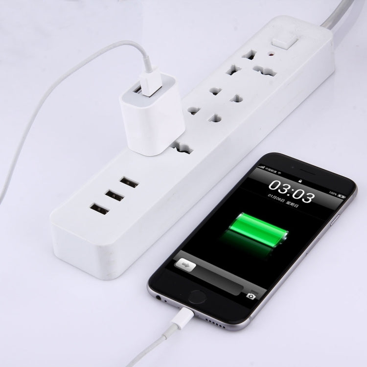 5V 2A High Compatibility 2 USB Ports Charger, AU Plug(White) - Apple Accessories by buy2fix | Online Shopping UK | buy2fix