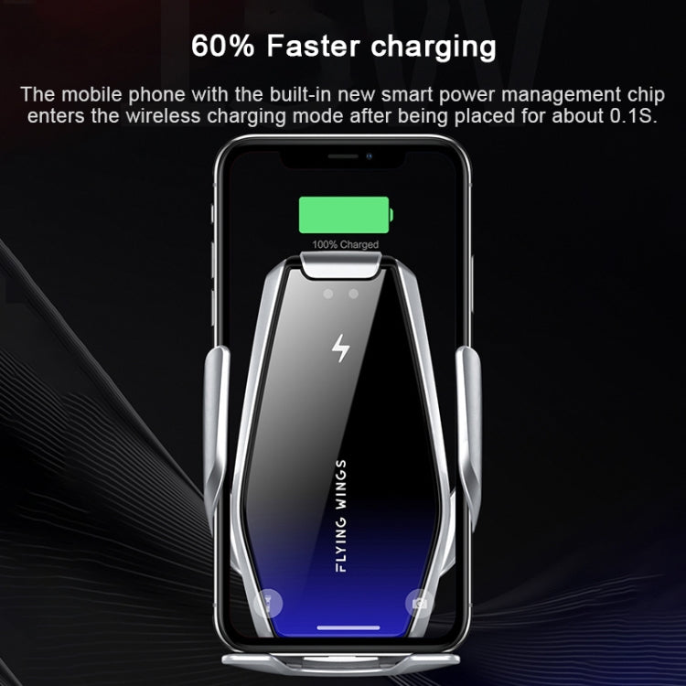 S7 15W QI 360 Degree Rotatable Infrared Induction Car Air Outlet Wireless Charging Mobile Phone Holder for 4.0-6.5 inch Mobile Phones(Silver) - In Car by buy2fix | Online Shopping UK | buy2fix