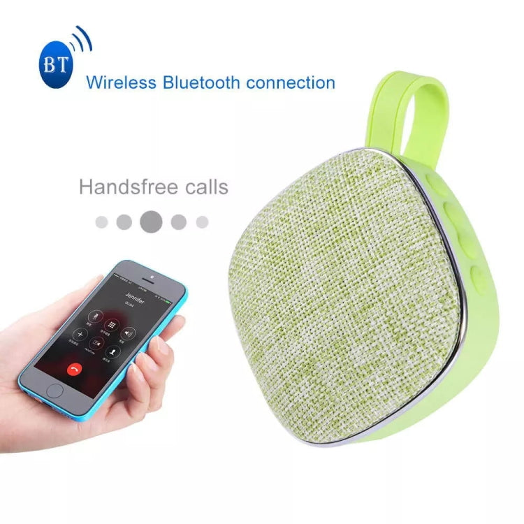 X25new Cloth Texture Square Portable Mini Bluetooth Speaker, Support Hands-free Call & TF Card & AUX(Blue) - Mini Speaker by buy2fix | Online Shopping UK | buy2fix