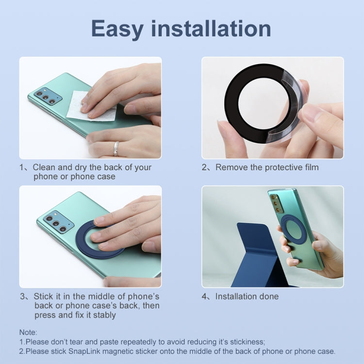 NILLKIN Skin-friendly Version Magsafe Ring Magnetic Mobile Phone Holder Set(Black) - Desktop Holder by NILLKIN | Online Shopping UK | buy2fix