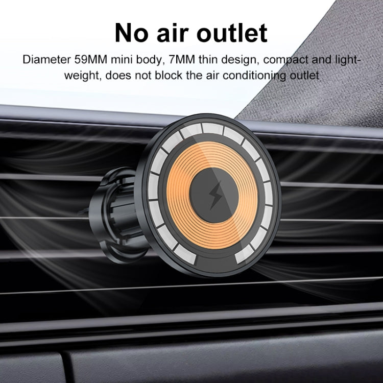 wlons Air Outlet Transparent Magnetic Car Holder - Car Holders by wlons | Online Shopping UK | buy2fix