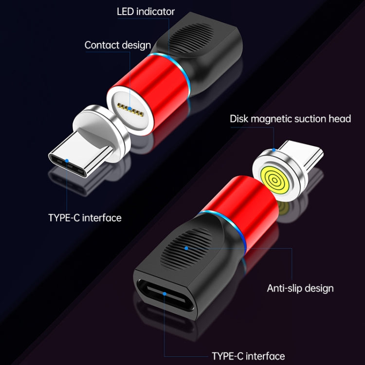 4 in 1 3A 8 Pin & USB-C / Type-C & Micro USB Zinc Alloy Magnetic Charging Head + USB-C / Type-C Magnetic Charging Adapter Set (Black) - Mobile Accessories by buy2fix | Online Shopping UK | buy2fix