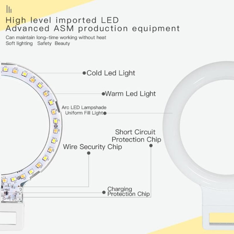 XJ18 LED Light Live Self-timer Flash Fill Light(Blue) - Consumer Electronics by buy2fix | Online Shopping UK | buy2fix