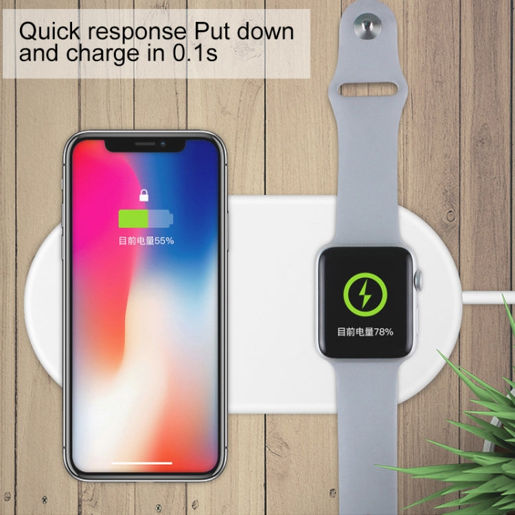 X10 Qi Standard Quick Wireless Charger 7.5W / 10W, For iPhone, Galaxy, Xiaomi, Google, LG, Watch and other QI Standard Smart Phones(White) - Apple Accessories by buy2fix | Online Shopping UK | buy2fix