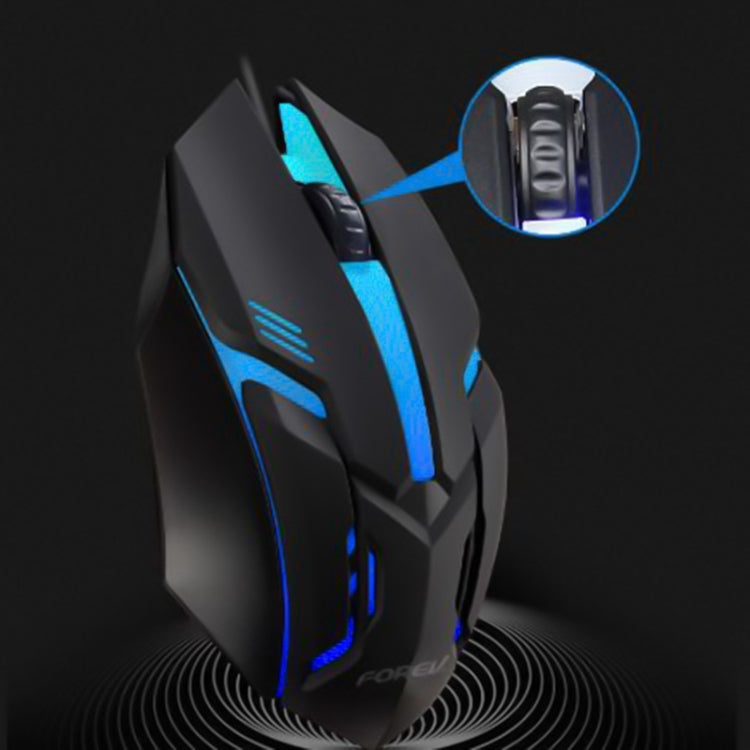 FOREV FV136 1000dpi Wired Gaming RGB Lighted Mouse (Black) - Wired Mice by buy2fix | Online Shopping UK | buy2fix