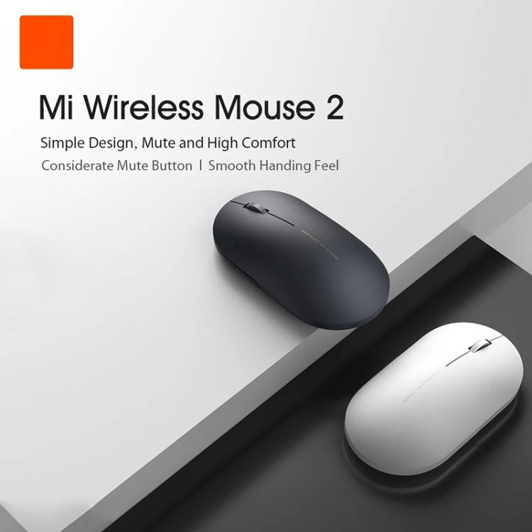 Original Xiaomi 2.4GHz 125HZ 1000DPI Rechargeable Ultra-thin Computer Mouse 2(White) - Computer & Networking by Xiaomi | Online Shopping UK | buy2fix