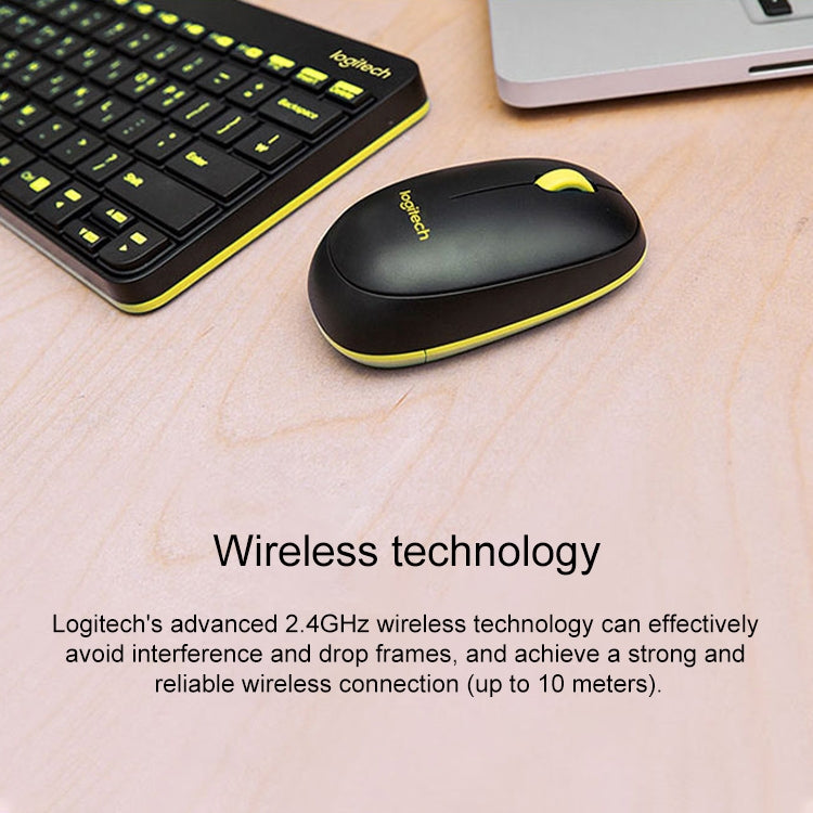 Logitech MK240 Nano Wireless Keyboard and Mouse Set(Black) - Wireless Keyboard by Logitech | Online Shopping UK | buy2fix