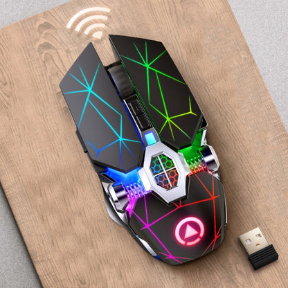 YINDIAO A7 2.4GHz 1600DPI 3-modes Adjustable 7-keys Rechargeable RGB Light Wireless Silent Gaming Mouse (Black) - Computer & Networking by YINDIAO | Online Shopping UK | buy2fix