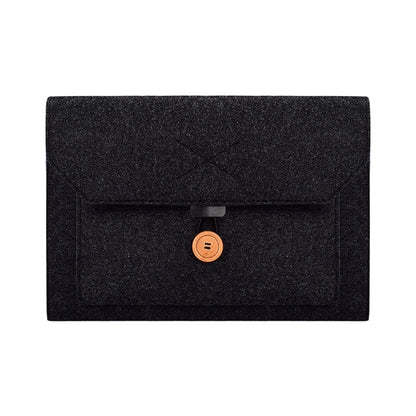 ND06 Multi-purpose Felt Button Laptop Inner Bag for 12.5 inch Laptop(Black) - Other by buy2fix | Online Shopping UK | buy2fix