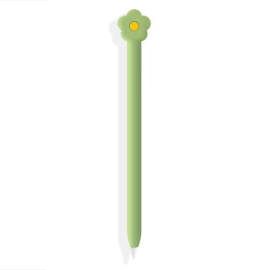 Cute Cartoon Silicone Protective Cover for Apple Pencil 2(Green) - Pencil Accessories by buy2fix | Online Shopping UK | buy2fix