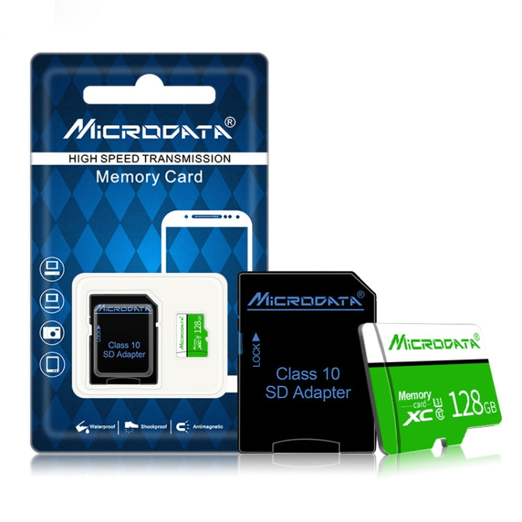 MICRODATA 128GB U3 Green and White TF(Micro SD) Memory Card - Micro SD Card by MiCRODATA | Online Shopping UK | buy2fix