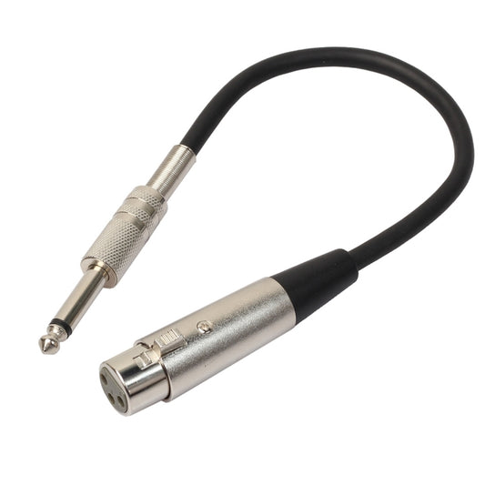 30cm XLR 3-Pin Female to 1/4 inch (6.35mm) Male Plug Stereo TRS Microphone Audio Cord Cable - Consumer Electronics by buy2fix | Online Shopping UK | buy2fix