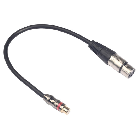 TR026K18-03 RCA Female to XLR Female Audio Cable, Length: 0.3m - Microphone Audio Cable & Connector by buy2fix | Online Shopping UK | buy2fix