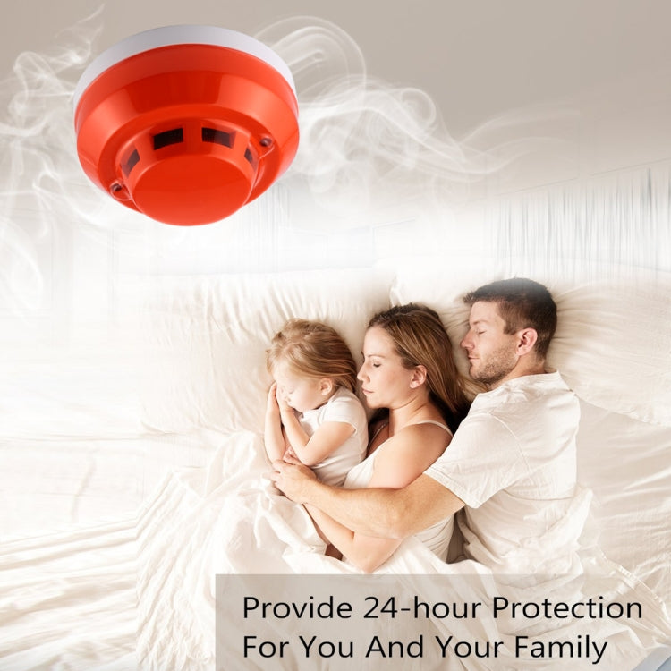 Photoelectric Smoke Detector with Red LED Indicator(White) - Security by buy2fix | Online Shopping UK | buy2fix