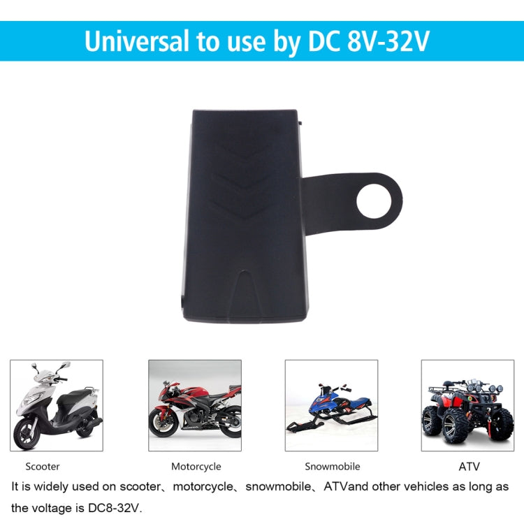 Motorcycle Waterproof DC 8-32V 5V / 1.2A Rearview Mirror USB Phone Charger Adapter, with Indicator Light - Battery Charger by buy2fix | Online Shopping UK | buy2fix