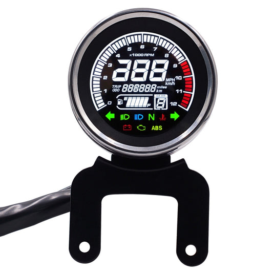 Universal Motorcycle Modified Multi-functional LED Digital Meter Indicator Light Tachometer Odometer Speedometer Oil Meter - Others by buy2fix | Online Shopping UK | buy2fix