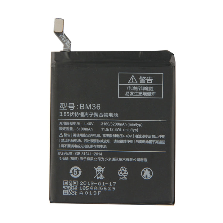 BM36 3100mAh for Xiaomi Mi 5s Li-Polymer Battery - For Xiaomi by buy2fix | Online Shopping UK | buy2fix