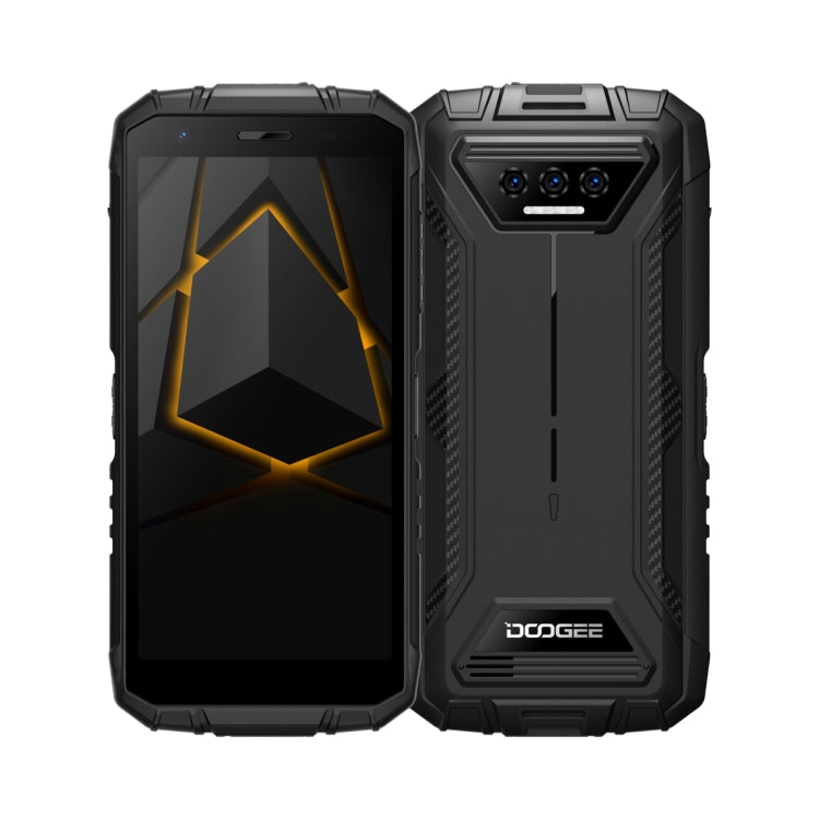 DOOGEE S41 Pro Rugged Phone, 4GB+32GB, IP68/IP69K Waterproof Dustproof Shockproof, Triple AI Back Cameras, 6300mAh Battery, 5.5 inch Android 12.0 MediaTek Helio A22 Quad Core, Network: 4G, NFC (Black) - DOOGEE by DOOGEE | Online Shopping UK | buy2fix