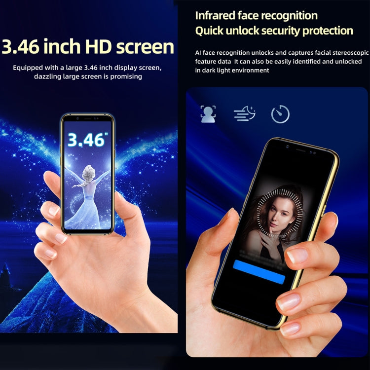 SOYES X60, 3GB+64GB, Infrared Face Recognition, 3.46 inch Android 6.0 MTK6737 Quad Core up to 1.1GHz, BT, WiFi, FM, Network: 4G, GPS, Dual SIM (Blue) - SOYES by SOYES | Online Shopping UK | buy2fix