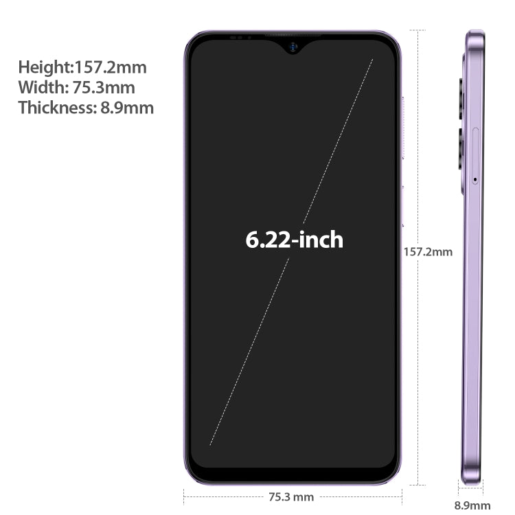 [HK Warehouse] Ulefone Note 15, 2GB+32GB, Face ID Identification, 6.22 inch Android 12 GO MediaTek MT6580 Quad-core up to 1.3GHz, Network: 3G, Dual SIM(Purple) - Ulefone by Ulefone | Online Shopping UK | buy2fix