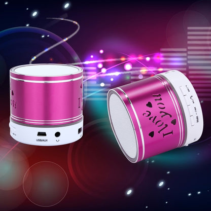 A9L Mini Portable Bluetooth Stereo Speaker with RGB LED Light, Built-in MIC, Support Hands-free Calls & TF Card & AUX(Magenta) - Mini Speaker by buy2fix | Online Shopping UK | buy2fix