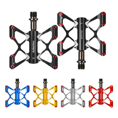 PROMEND PD-M56 1 Pair Mountain Bicycle Aluminum Alloy 3-Bearings Pedals (Black) - Outdoor & Sports by PROMEND | Online Shopping UK | buy2fix