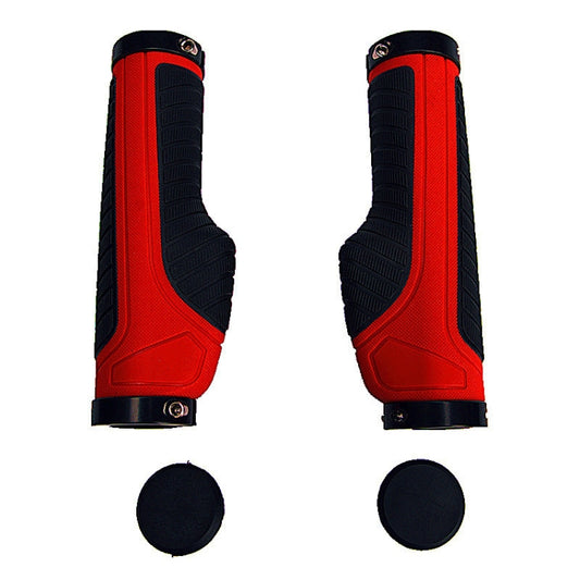 PROMEND GR-504 1 Pair TPR Ergonomic Ball Bicycle Grip Cover (Black Red) - Outdoor & Sports by PROMEND | Online Shopping UK | buy2fix