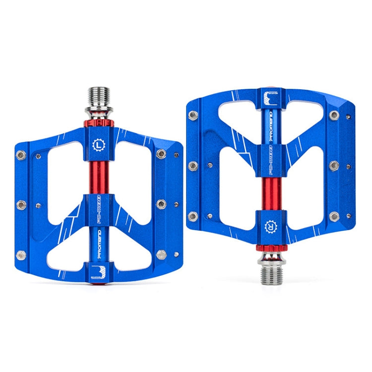 PROMEND PD-M88 1 Pair Mountain Bicycle Aluminum Alloy 3-Bearings Pedals (Blue) - Pedals by PROMEND | Online Shopping UK | buy2fix