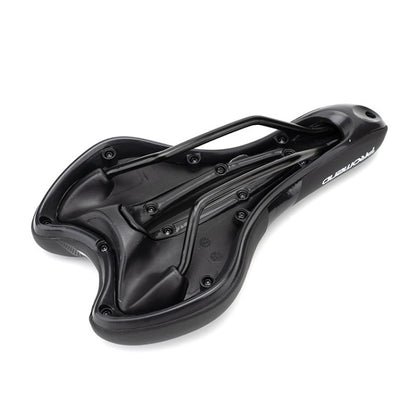 PROMEND SD-567 Hollow Breathable Silicone Racing Bicycle Saddle(Black White) - Bicycle Saddle by PROMEND | Online Shopping UK | buy2fix