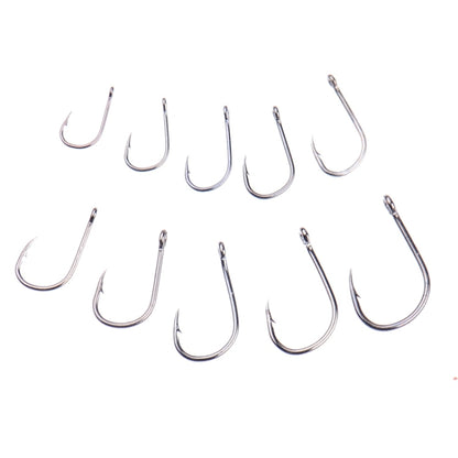 500 PCS Mixed Size Fish Barbed Hook Fishing Hooks with Hole - Outdoor & Sports by buy2fix | Online Shopping UK | buy2fix