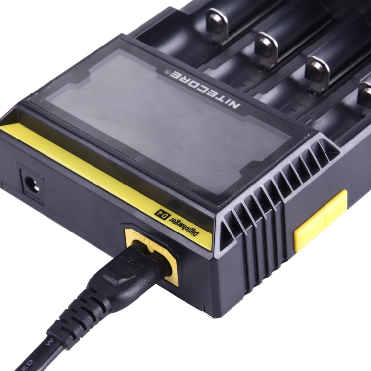 Nitecore D4 Intelligent Digi Smart Charger with LCD Display for 14500, 16340 (RCR123), 18650, 22650, 26650, Ni-MH and Ni-Cd (AA, AAA) Battery - Consumer Electronics by buy2fix | Online Shopping UK | buy2fix