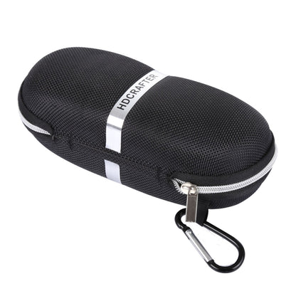 HDCRAFTER E-001 Sunglasses Zipper Style Solid Glasses Protection Case + Microfiber Cloth, Size: 16*7*4cm - Eyeglass Storages by buy2fix | Online Shopping UK | buy2fix