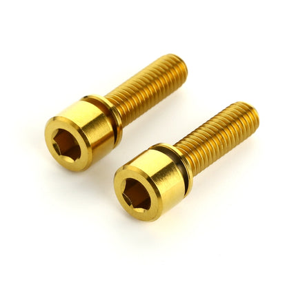 6 PCS Bicycle Accessories Titanium Bottle Cage Screw M5 18mm(Gold) -  by buy2fix | Online Shopping UK | buy2fix