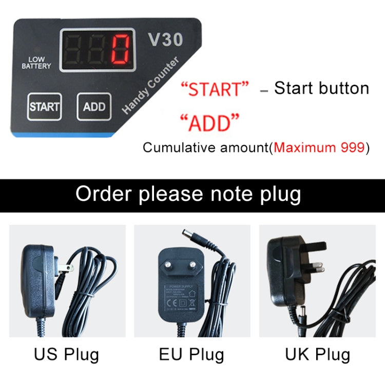 V30 Mini Portable Multi Paper Currency Counting Money Counter, EU Plug - Others by buy2fix | Online Shopping UK | buy2fix