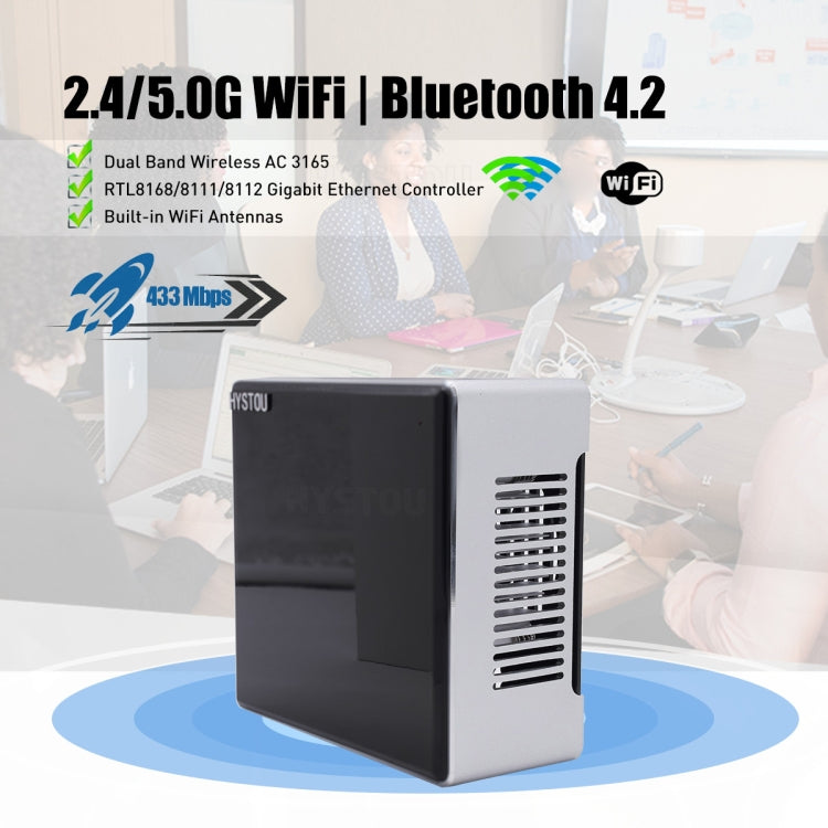 HYSTOU M5 Windows 7/8/10 / WES7/10/Linux System Mini PC, Intel Core i5-1135G7 Quad Core 8 Threads up to 4.2GHz, 32GB RAM+1TB SSD+1TB HDD, AU Plug - Windows Mini PCs by HYSTOU | Online Shopping UK | buy2fix