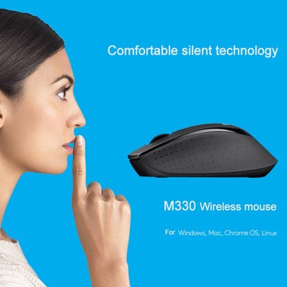 Logitech M330 Wireless Optical Mute Mouse with Micro USB Receiver (Blue) - Computer & Networking by Logitech | Online Shopping UK | buy2fix