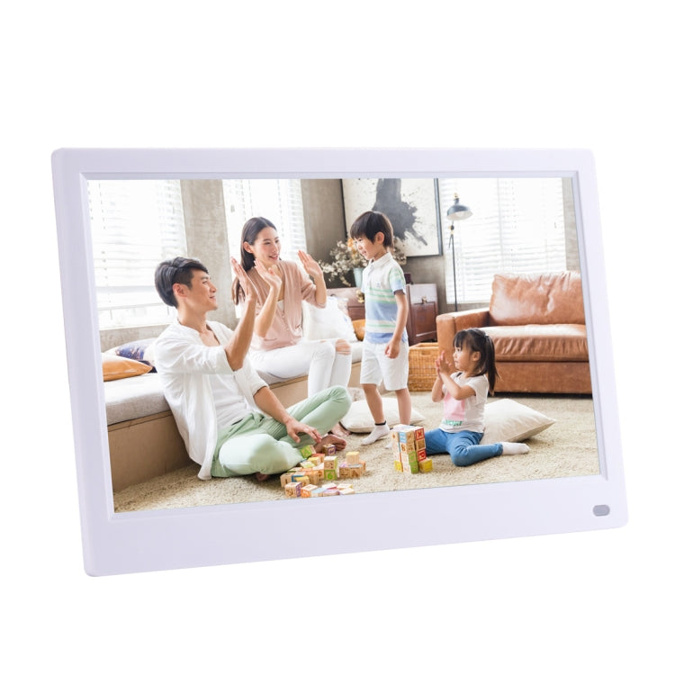 12.5 inch FHD LED Display Digital Photo Frame with Holder & Remote Control, MSTAR V56 Program, Support USB / SD Card Input (White) - Consumer Electronics by buy2fix | Online Shopping UK | buy2fix